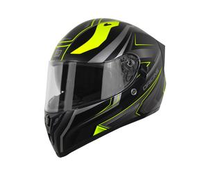 Casco integrale Origine V128 Strada Graviter Nero Giallo Opaco XL
