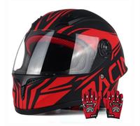 Casco Integrale Per Bambini Con Omologazione DOT,Casco Per Go-Kart,Scooter Elettrico, Ciclomotore,Casco Per Bambini Ragazzi E Ragazze,Per Moto Da Cross,Per Bambini Dai 3 Ai 14 Anni 6,XL/(53~54cm)