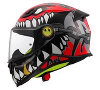 Casco Integrale per Bambini LS2 FF812 Nero,rosso Punk Ls2