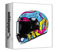 casco integrale per moto hjc v10 squeeze mc28 taglia s mototopgun 10502807