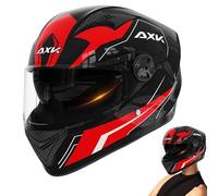 Casco Integrale per Motocicletta, Completo per Il Viso, Casco da Moto, Casco Integrale per ciclomotore, Doppia Visiera, Copricapo per Moto, Copricapo con Doppia Visiera, Circonferenza della Testa