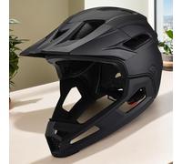 Casco integrale per mountain bike, staccabile, leggero, antiurto, in policarbonato, con mentoniera e visiera staccabili