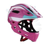 Casco integrale per ragazzi - Protezione per la testa da equitazione per bambini per skateboard e giochi all'aperto, struttura in stile guscio leggero, di ventilazione + blocco sicuro del sott