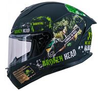 Casco Integrale Rotto Resolution Verde