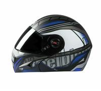 Casco Integrale SB-41 Oscar Nero E Blu Con Visiera LiscIa 600mm Taglia L