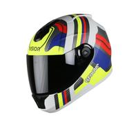 Casco integrale SBH-11 Vision Groove Mat bianco + giallo fluo taglia L 600 mm