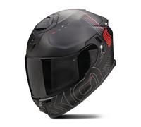 Scorpion EXO-GT SP Air Techlane Casco, nero-grigio-rosso, taglia L per maschi