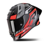 Scorpion EXO-R1 Evo II Air Adrenaline Casco integrale, nero-rosso, taglia XL per maschi