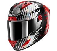 Casco integrale Shark Aeron Edgy Rosso Carbonio Cromato