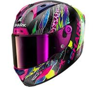 Casco Integrale Shark Aeron Fawn Carbon Viola Giallo L