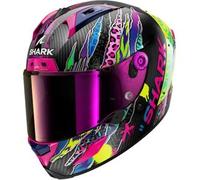 SHARK Casco Moto Integrale Aeron Fawn Carbon Violet Yellow XXL