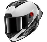 Casco Integrale Shark Aeron-Gp Carbon Blank Sp Bianco Antracite XS
