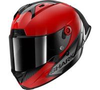 SHARK SHARK - Casco Aeron GP Blank SP Carbon / Rosso / Anthracite XL