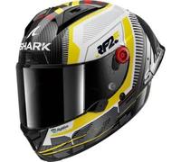 Casco Integrale Shark Aeron-Gp Carbon Replica Raul Fernandez Signature Bianco Giallo L