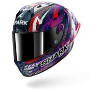 Shark Casco Integrale Aeron GP FIM Replica Zarco Signature Carbon Bianco Viola XS