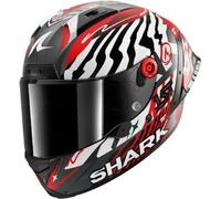 Shark Aeron GP FIM 2 Speed Fancy Carbon Casco, carbone-rosso, taglia L per maschi