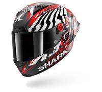 Shark Aeron GP FIM 2 Speed Fancy Carbon Casco, carbone-rosso, taglia XL per maschi