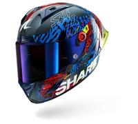 Casco Integrale Shark AERON GP FIM RACING #2 SPEED-VIB Carbon Blue Red Taglia:XS