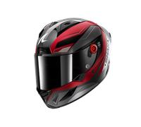 Shark Aeron Mekarium, casco integrale XS female Nero/Rosso/Argento