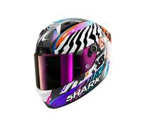 Casco Integrale Shark AERON SPEED-FANCY Carbon White Orange Taglia:XS