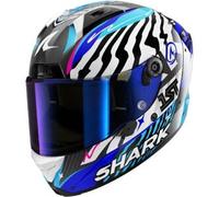 Casco Integrale Shark Aeron Speed-Fancy Carbon Bianco Blu Lucido XS