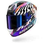 Casco Integrale Shark AERON SPEED-FANCY Carbon White Orange Taglia:S