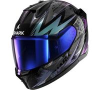 SHARK, Casco Moto Integrale D-SKWAL 3 BLAST-R Black/Blue/Purple KGX, XL
