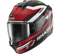 Shark D-Skwal 3 Firstlap Casco, nero-bianco-rosso-verde, taglia L per maschi