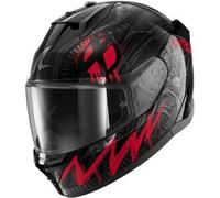 Casco Integrale Shark D-Skwal 3 Shiever Nero Antracite Rosso Lucido L