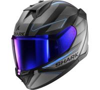 Shark D-Skwal 3 Sizler Casco, nero-grigio-blu, taglia S