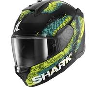 Casco Integrale Shark D-Skwal 3 Speed-Vib Nero Verde Blu Opaco L