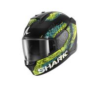 SHARK Casco integrale D-Skwal 3 Speed-Vib ECE Opaco Nero/Verde/Giallo Taglia M Donna