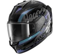 Casco D-SKWAL 3 STREETRUSH Nero Verde SHARK - UE: M