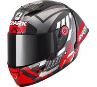 Casco Integrale Shark Race-R Pro Gp 06 Carbon Replica Zarco Winter Test Chrome Rosso XL