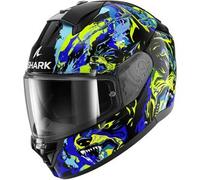 Casco Integrale Shark Ridill 2 Beast Nero Blu Verde XXL
