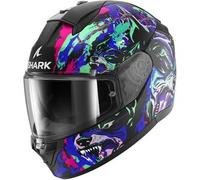 Casco Integrale Shark Ridill 2 Beast Nero Viola Verde Opaco XXL