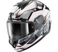 Casco Integrale Shark Ridill 2 Matrix Camo Bianco Silver Rosso XS