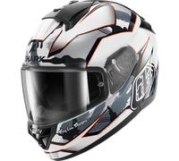 Casco Integrale Shark Ridill 2 Matrix Camo Bianco Silver Rosso XS