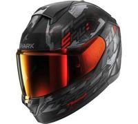 Casco Integrale Shark Ridill 2 Molokai Nero Antracite Rosso Opaco M