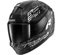 Casco Integrale Shark Ridill 2 Molokai Nero Bianco Silver Opaco XS
