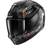 Casco Integrale Shark Ridill 2 Molokai Nero Silver Arancio L