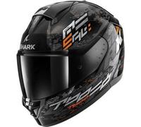 Casco Integrale Shark Ridill 2 Molokai Nero Silver Arancio L