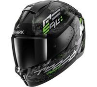 Casco Integrale Shark Ridill 2 Molokai Nero Silver Verde M