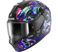Shark Ridill 2 Raging Beast Casco, nero-rosa-verde-blu, taglia XS per maschi