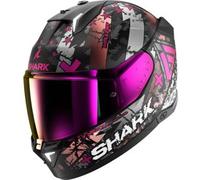 Casco Integrale Shark Skwal i3 Hellcat Nero Chrome Viola Opaco M