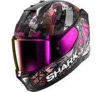 Casco Integrale Shark Skwal i3 Hellcat Nero Chrome Viola Opaco S