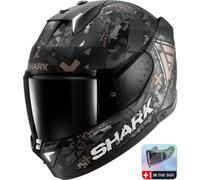 Shark Skwal i3 Hellcat Casco, nero-grigio, taglia M per maschi