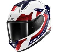 Casco Integrale Shark Skwal i3 Rhad Bianco Chrome Rosso S