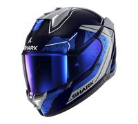 Casco Integrale Shark Skwal i3 Rhad Blu Chrome Silver XS