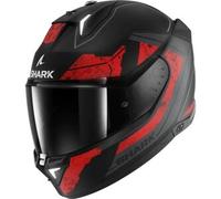 Casco Integrale Shark Skwal i3 Rhad Nero Chrome Rosso Opaco XS